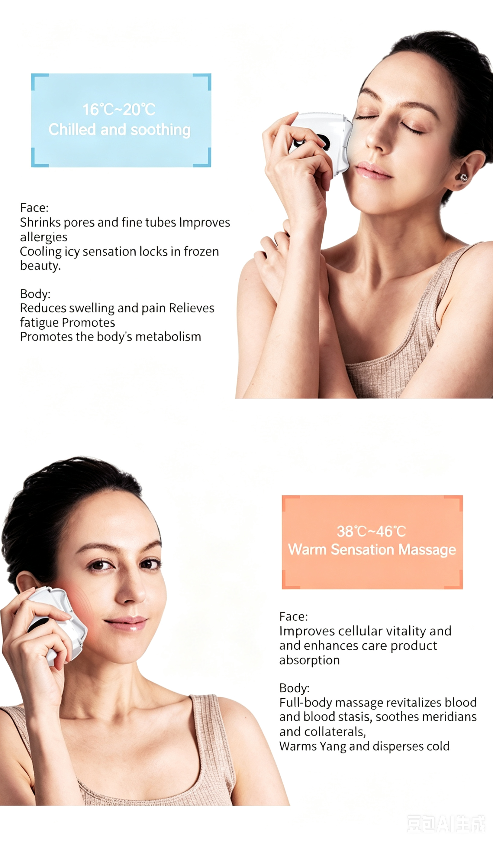 Hot & Cold Lifting Rejuvenating Beauty Device