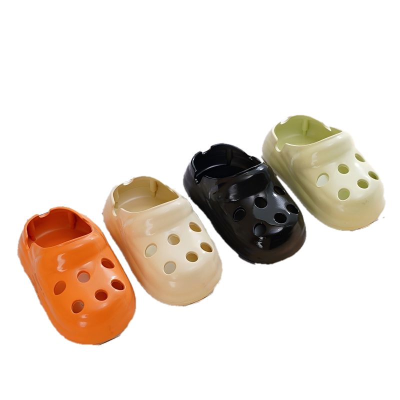 Clog-shaped ashtray
