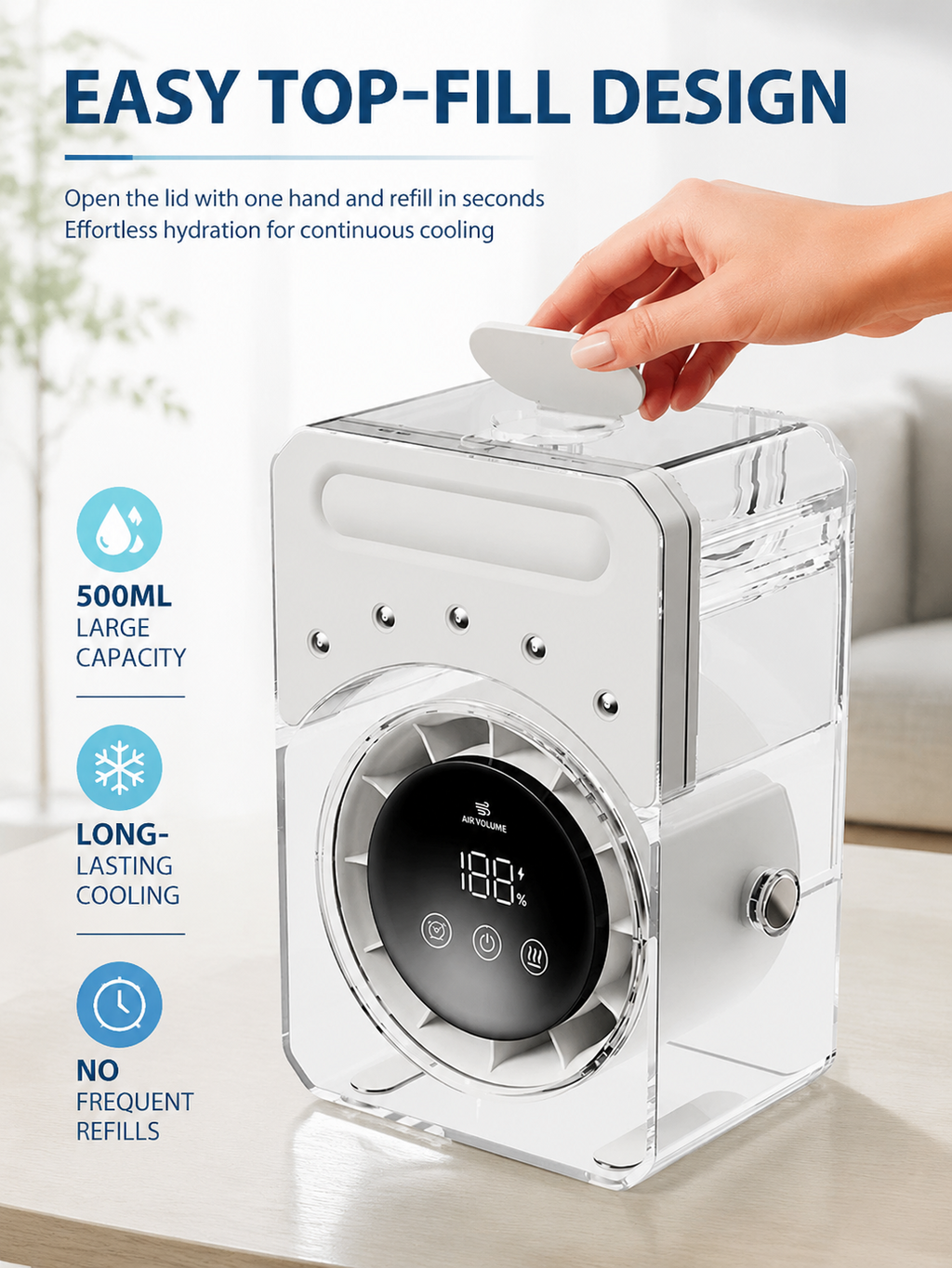 Multifunctional Desktop Mist Fan