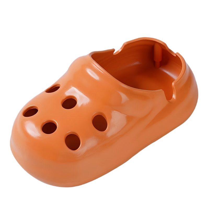 Clog-shaped ashtray