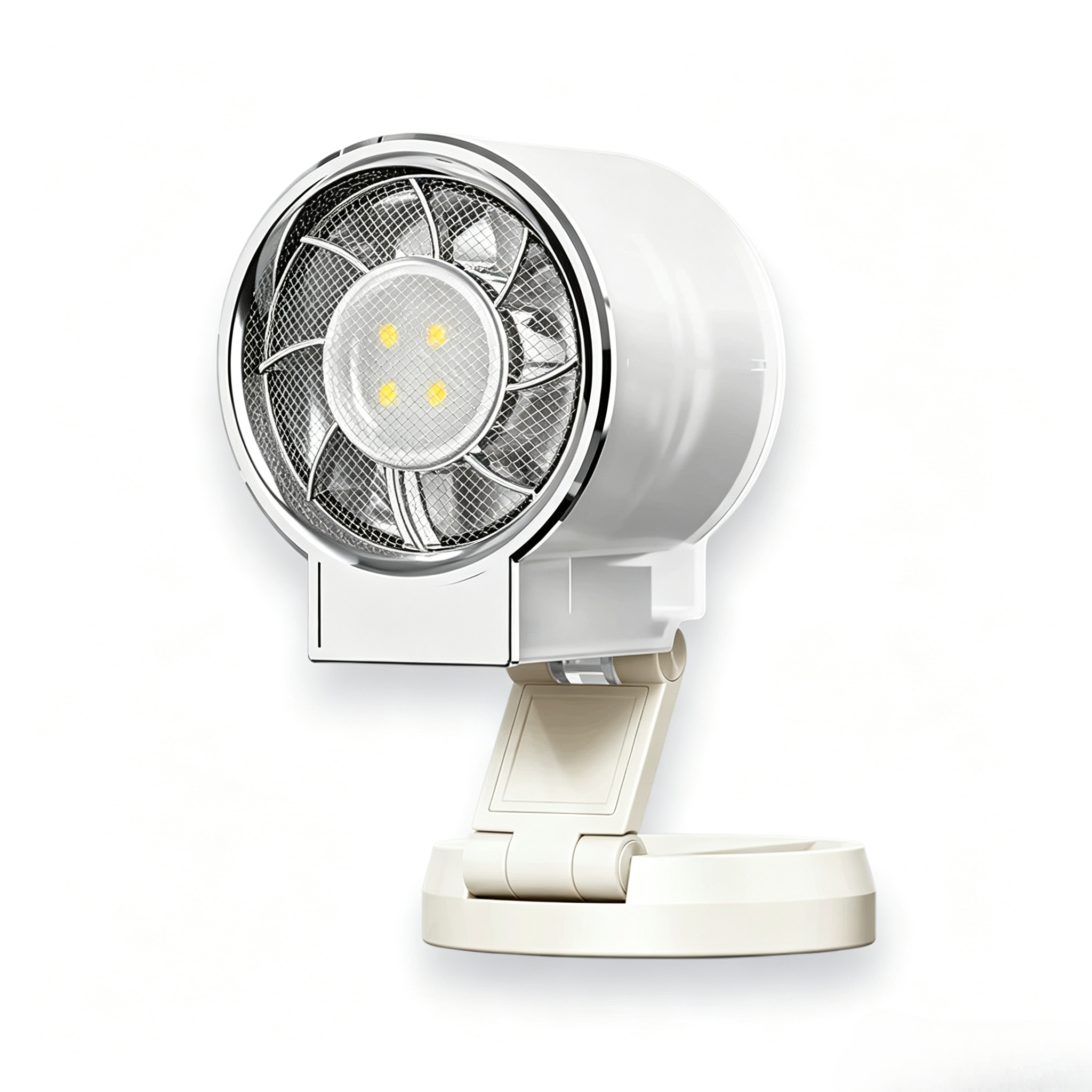 Magnetic Fan with Fill Light, 2-in-1 Design