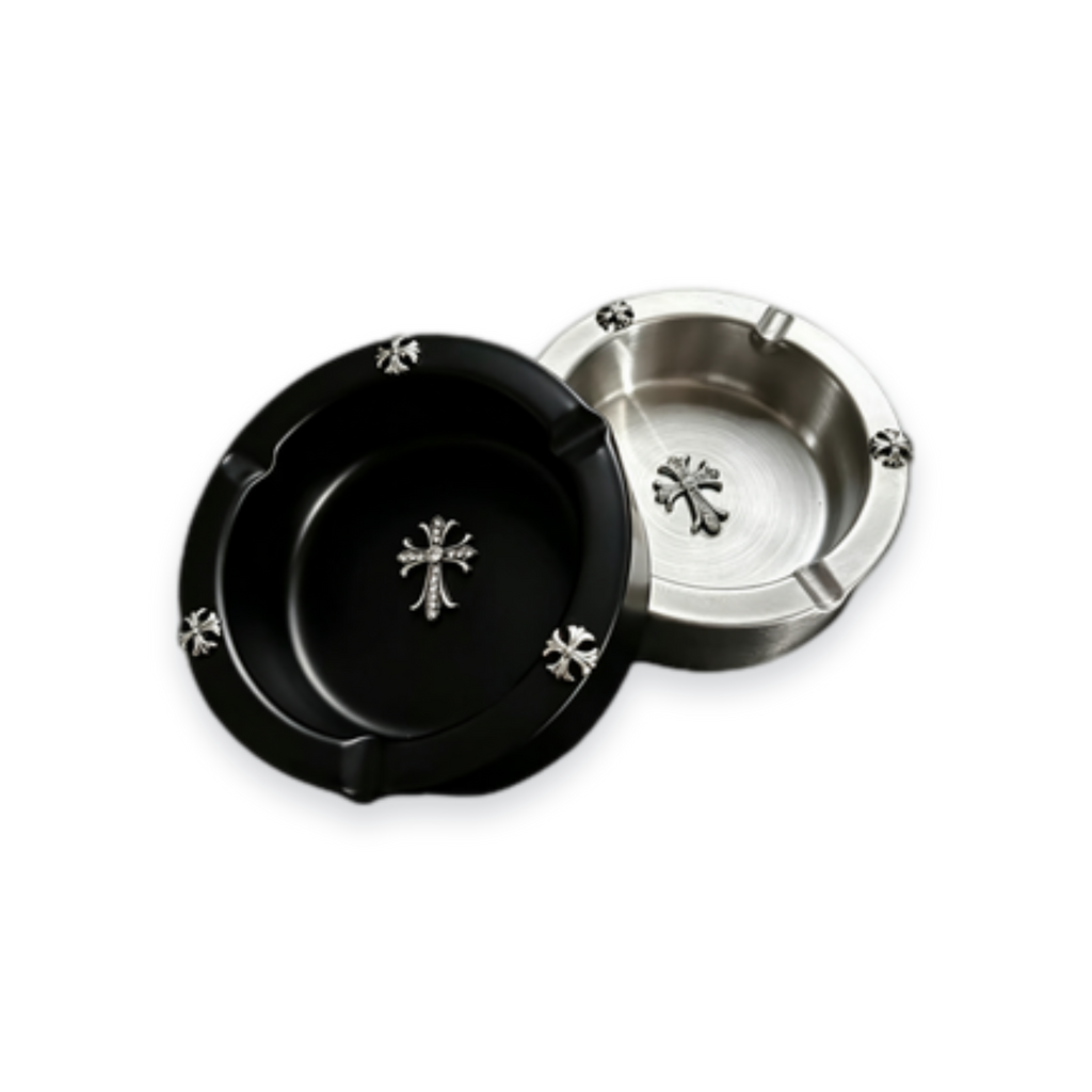 Stainless Steel Cross Cigar Ashtray