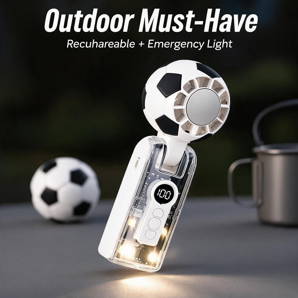 Soccer-shaped Ice Cooling Handheld Fan